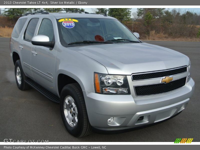 Silver Ice Metallic / Ebony 2013 Chevrolet Tahoe LT 4x4
