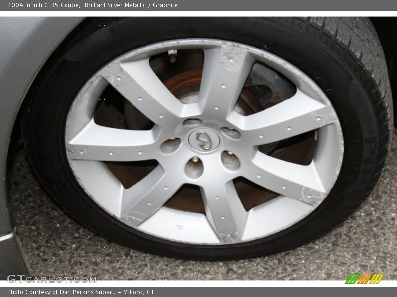 Brilliant Silver Metallic / Graphite 2004 Infiniti G 35 Coupe