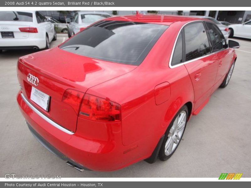 Brilliant Red / Black/Black 2008 Audi S4 4.2 quattro Sedan