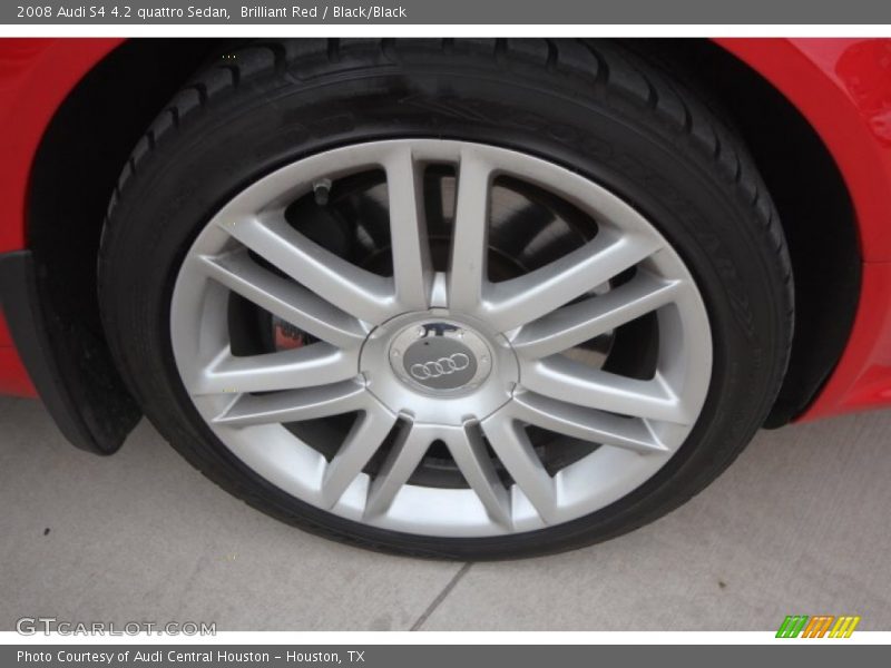 Brilliant Red / Black/Black 2008 Audi S4 4.2 quattro Sedan