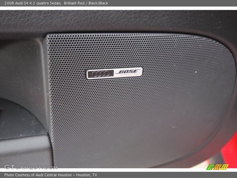 Brilliant Red / Black/Black 2008 Audi S4 4.2 quattro Sedan