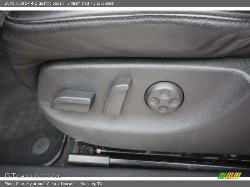 Brilliant Red / Black/Black 2008 Audi S4 4.2 quattro Sedan