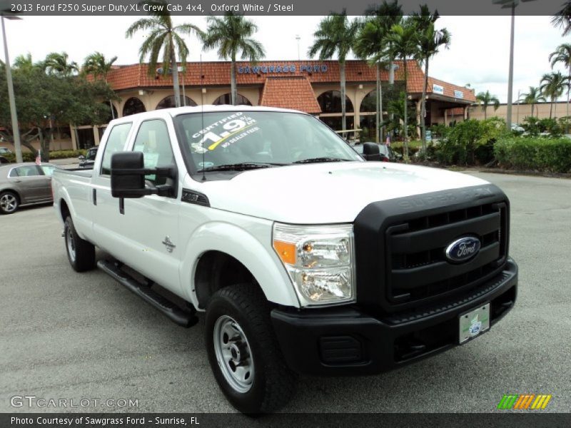 Oxford White / Steel 2013 Ford F250 Super Duty XL Crew Cab 4x4