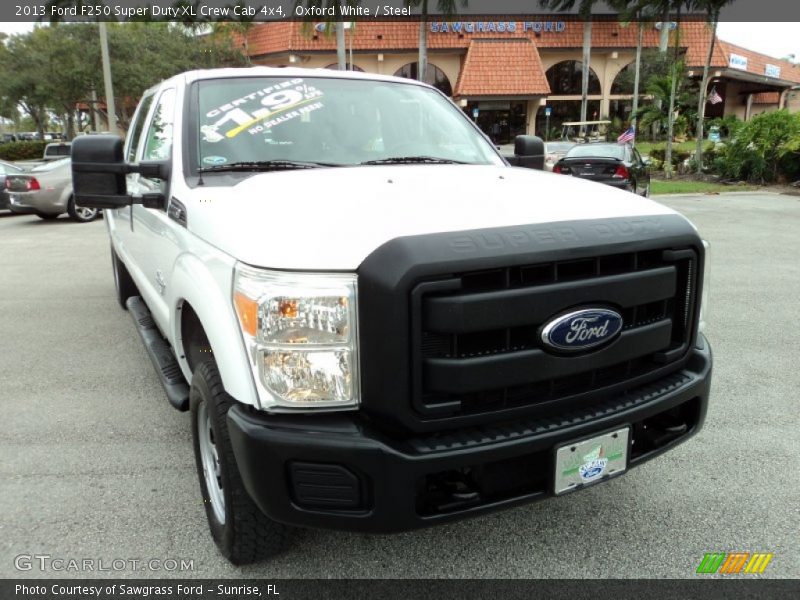 Oxford White / Steel 2013 Ford F250 Super Duty XL Crew Cab 4x4