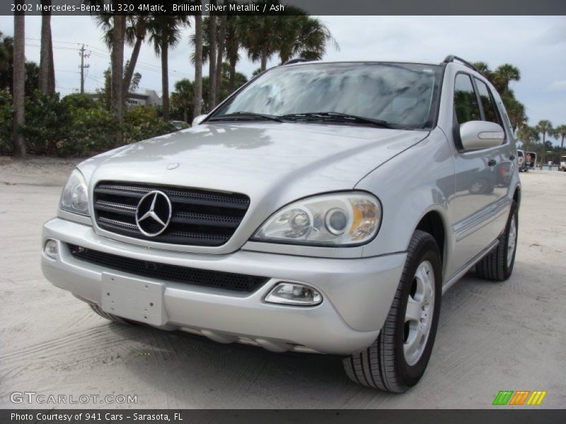 Brilliant Silver Metallic / Ash 2002 Mercedes-Benz ML 320 4Matic