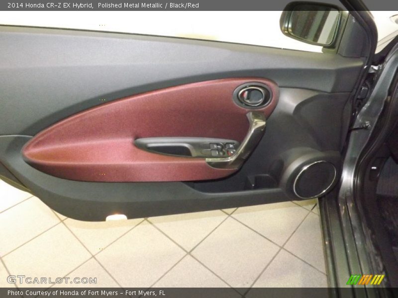Polished Metal Metallic / Black/Red 2014 Honda CR-Z EX Hybrid