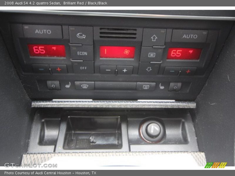 Brilliant Red / Black/Black 2008 Audi S4 4.2 quattro Sedan