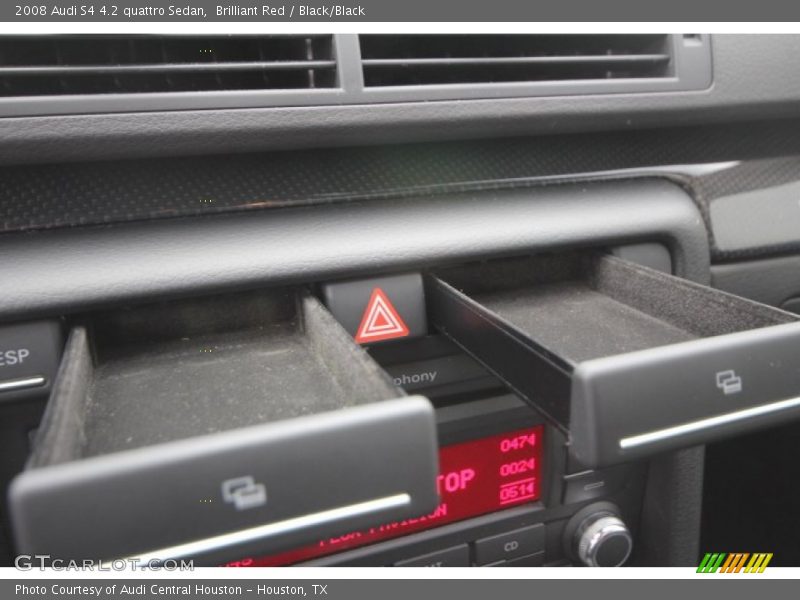 Brilliant Red / Black/Black 2008 Audi S4 4.2 quattro Sedan