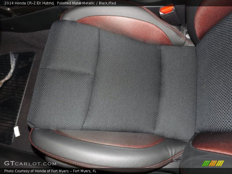 Polished Metal Metallic / Black/Red 2014 Honda CR-Z EX Hybrid