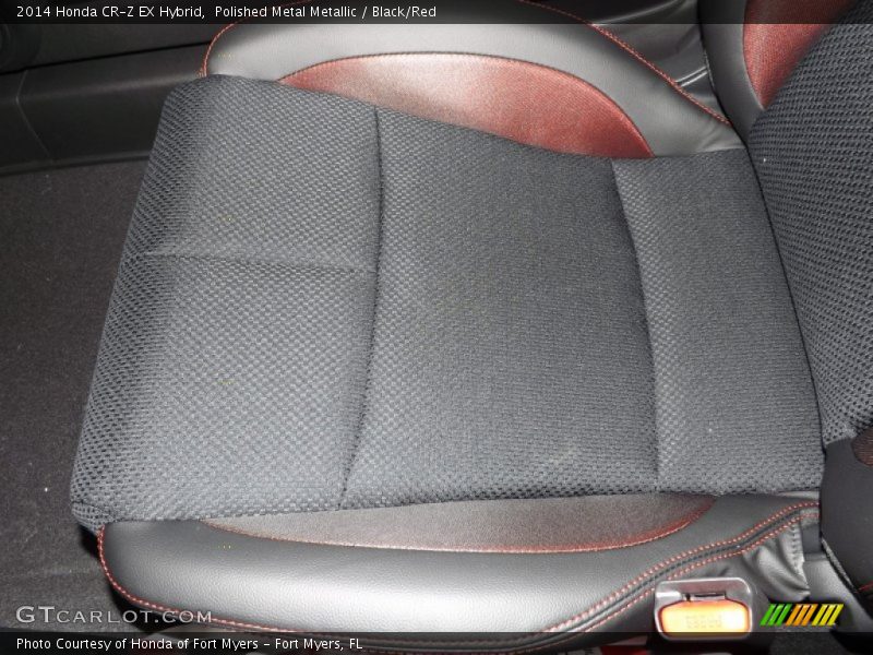 Polished Metal Metallic / Black/Red 2014 Honda CR-Z EX Hybrid