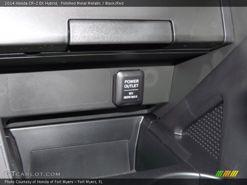 Polished Metal Metallic / Black/Red 2014 Honda CR-Z EX Hybrid