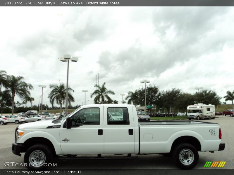 Oxford White / Steel 2013 Ford F250 Super Duty XL Crew Cab 4x4