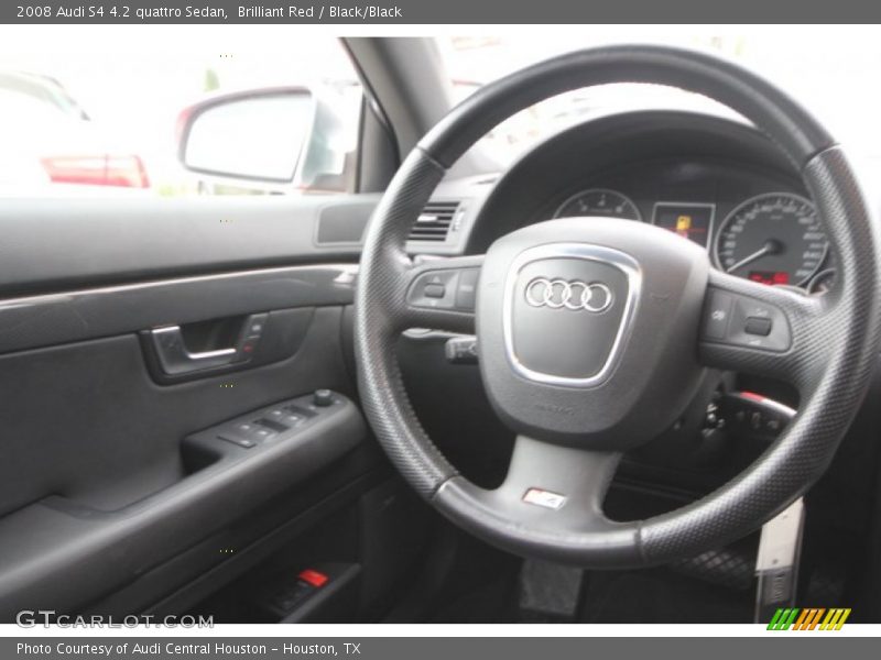 Brilliant Red / Black/Black 2008 Audi S4 4.2 quattro Sedan