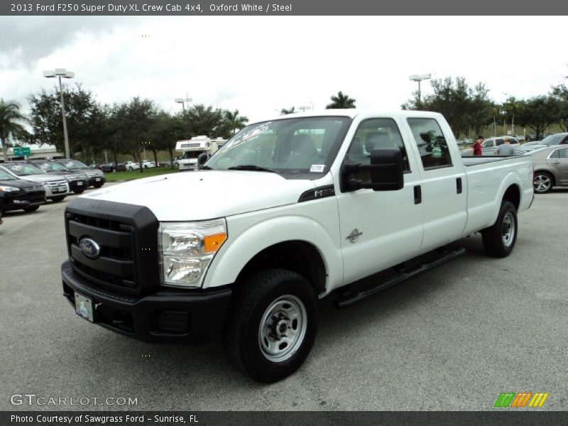 Oxford White / Steel 2013 Ford F250 Super Duty XL Crew Cab 4x4