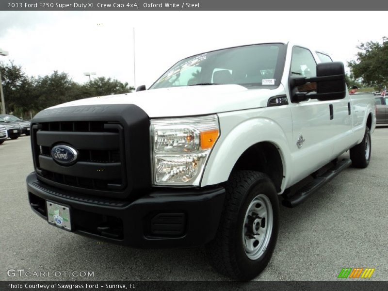Oxford White / Steel 2013 Ford F250 Super Duty XL Crew Cab 4x4