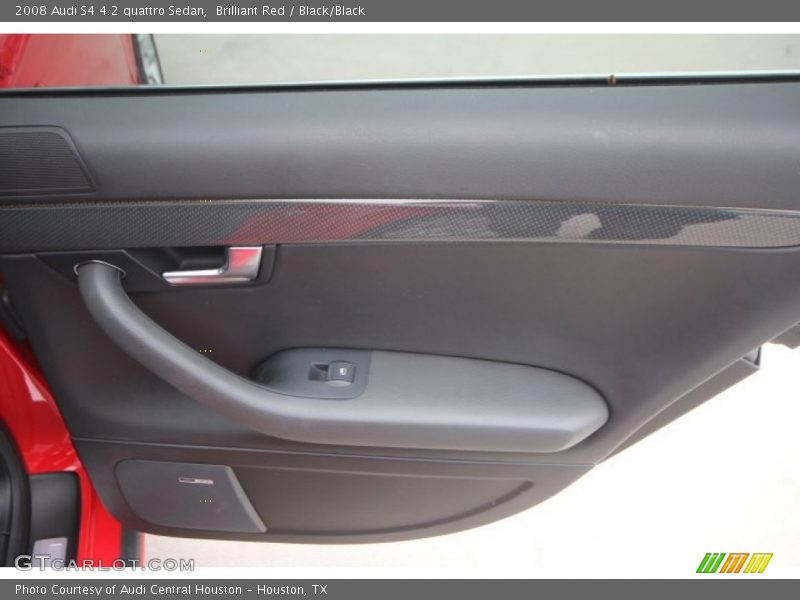 Brilliant Red / Black/Black 2008 Audi S4 4.2 quattro Sedan