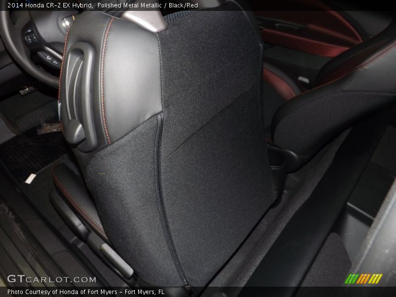 Polished Metal Metallic / Black/Red 2014 Honda CR-Z EX Hybrid
