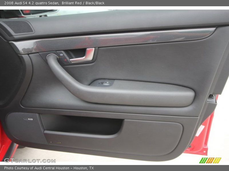 Brilliant Red / Black/Black 2008 Audi S4 4.2 quattro Sedan