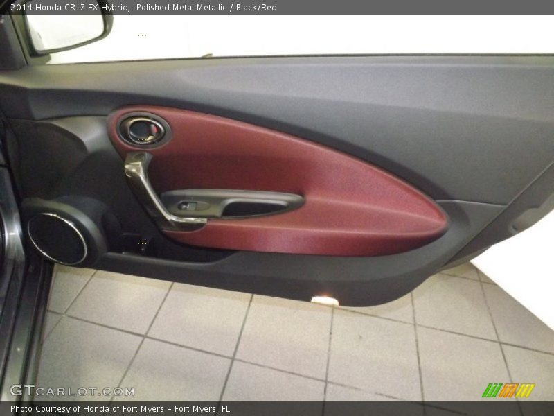 Polished Metal Metallic / Black/Red 2014 Honda CR-Z EX Hybrid