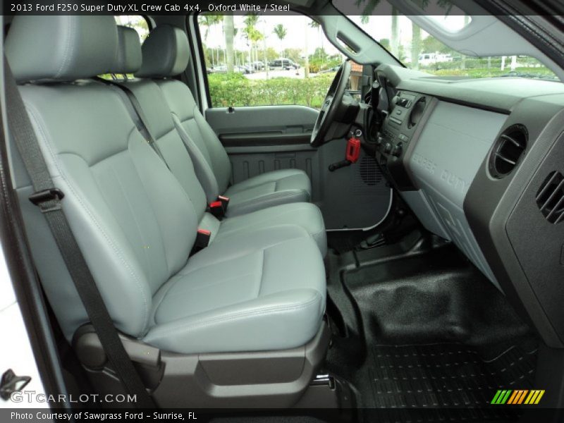 Oxford White / Steel 2013 Ford F250 Super Duty XL Crew Cab 4x4