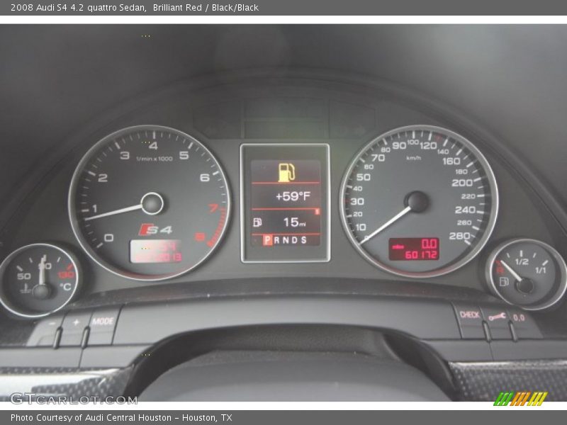  2008 S4 4.2 quattro Sedan 4.2 quattro Sedan Gauges