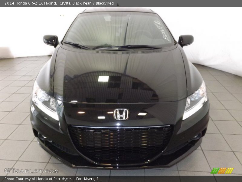 Crystal Black Pearl / Black/Red 2014 Honda CR-Z EX Hybrid