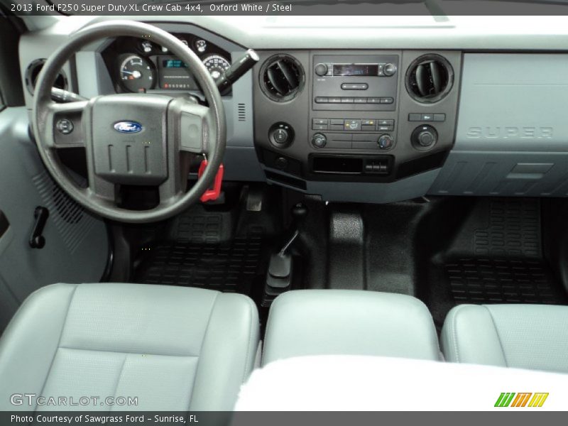 Oxford White / Steel 2013 Ford F250 Super Duty XL Crew Cab 4x4