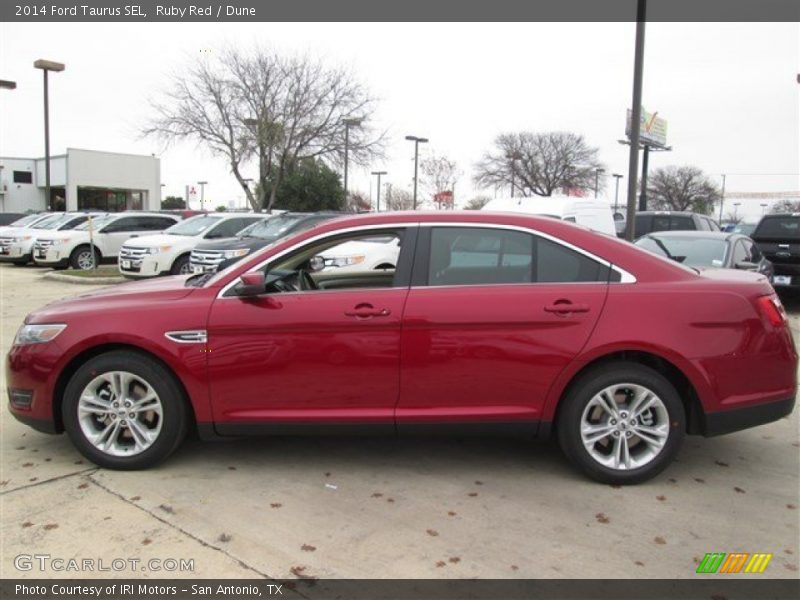 Ruby Red / Dune 2014 Ford Taurus SEL