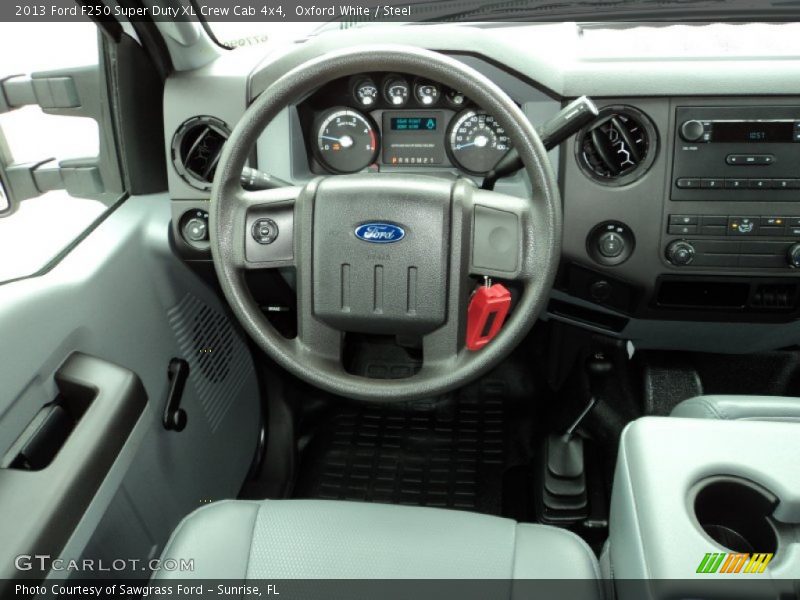 Oxford White / Steel 2013 Ford F250 Super Duty XL Crew Cab 4x4