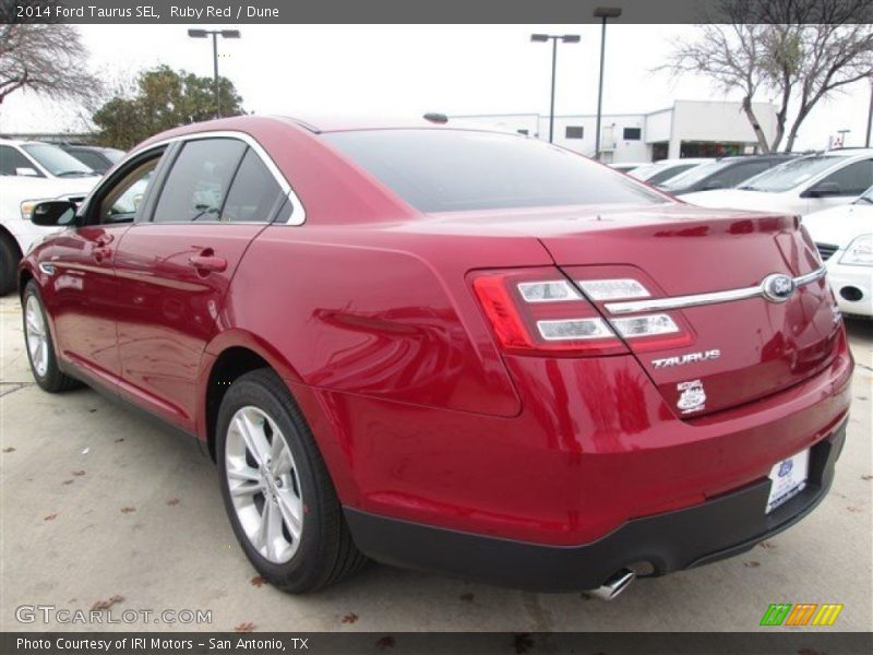 Ruby Red / Dune 2014 Ford Taurus SEL