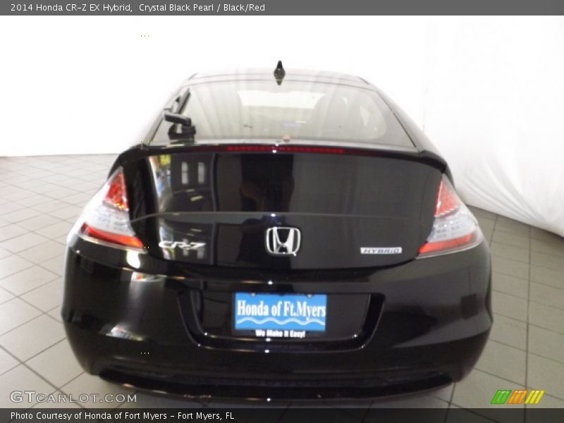 Crystal Black Pearl / Black/Red 2014 Honda CR-Z EX Hybrid