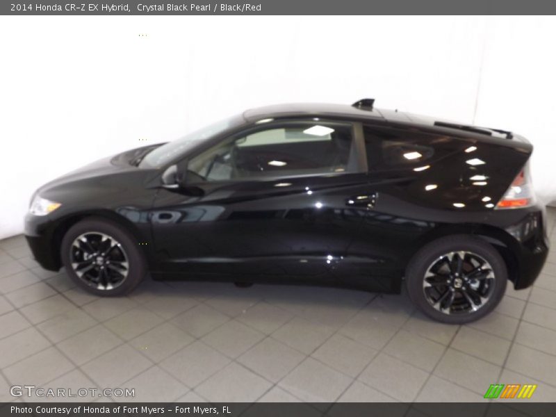 Crystal Black Pearl / Black/Red 2014 Honda CR-Z EX Hybrid