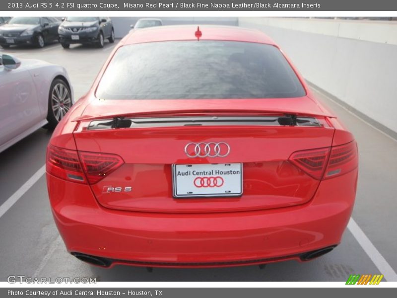 Misano Red Pearl / Black Fine Nappa Leather/Black Alcantara Inserts 2013 Audi RS 5 4.2 FSI quattro Coupe