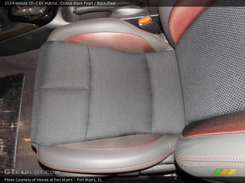 Crystal Black Pearl / Black/Red 2014 Honda CR-Z EX Hybrid