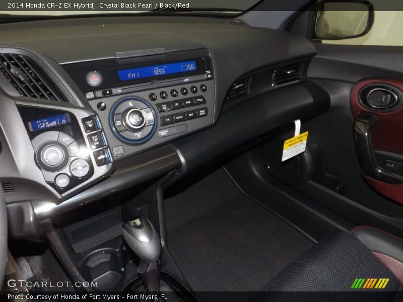 Crystal Black Pearl / Black/Red 2014 Honda CR-Z EX Hybrid