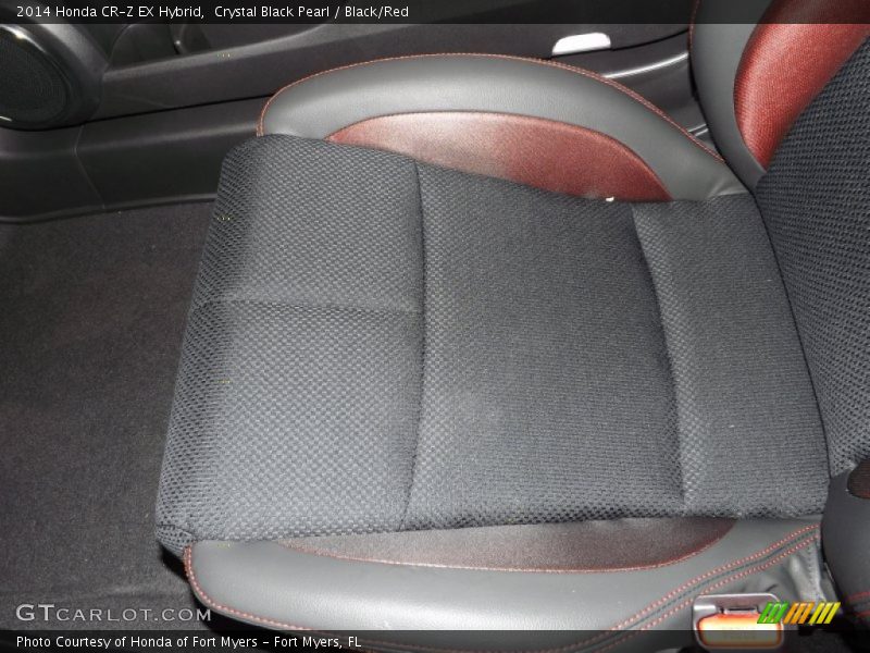 Crystal Black Pearl / Black/Red 2014 Honda CR-Z EX Hybrid