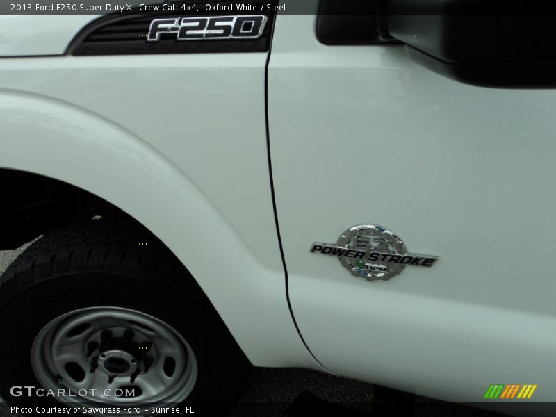 Oxford White / Steel 2013 Ford F250 Super Duty XL Crew Cab 4x4