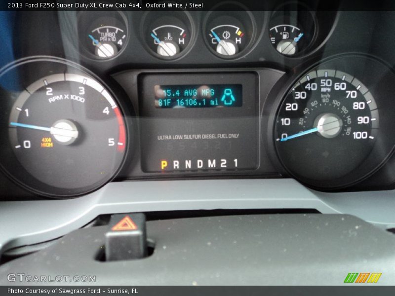 Oxford White / Steel 2013 Ford F250 Super Duty XL Crew Cab 4x4