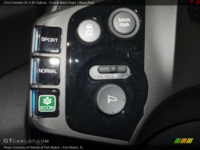 Crystal Black Pearl / Black/Red 2014 Honda CR-Z EX Hybrid