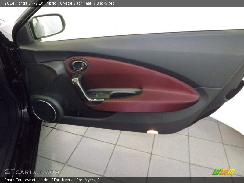 Crystal Black Pearl / Black/Red 2014 Honda CR-Z EX Hybrid