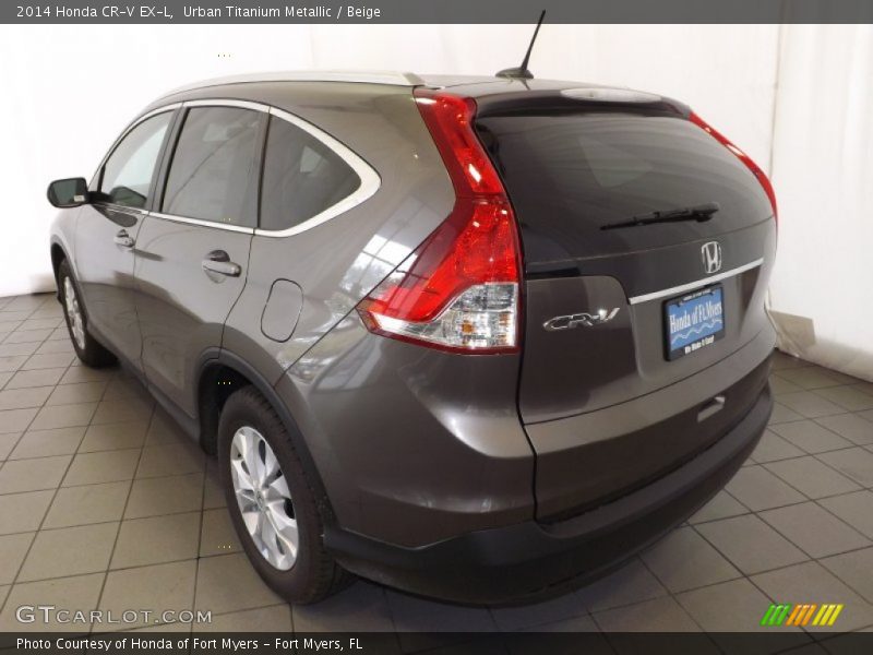Urban Titanium Metallic / Beige 2014 Honda CR-V EX-L
