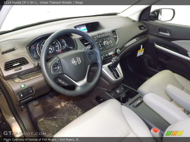 Beige Interior - 2014 CR-V EX-L 