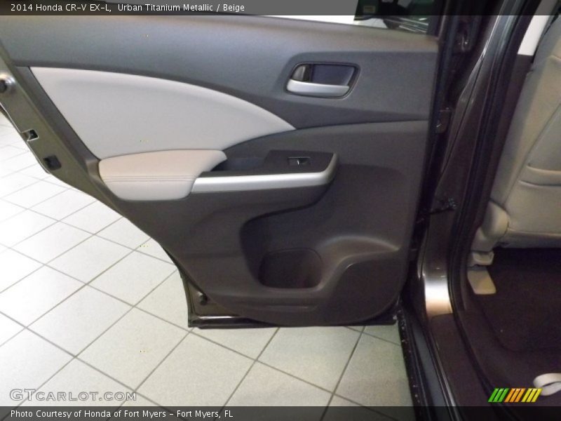 Urban Titanium Metallic / Beige 2014 Honda CR-V EX-L