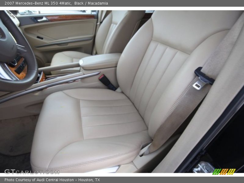 Black / Macadamia 2007 Mercedes-Benz ML 350 4Matic