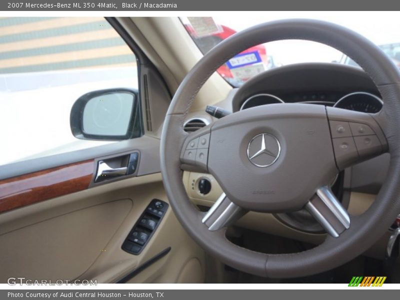 Black / Macadamia 2007 Mercedes-Benz ML 350 4Matic