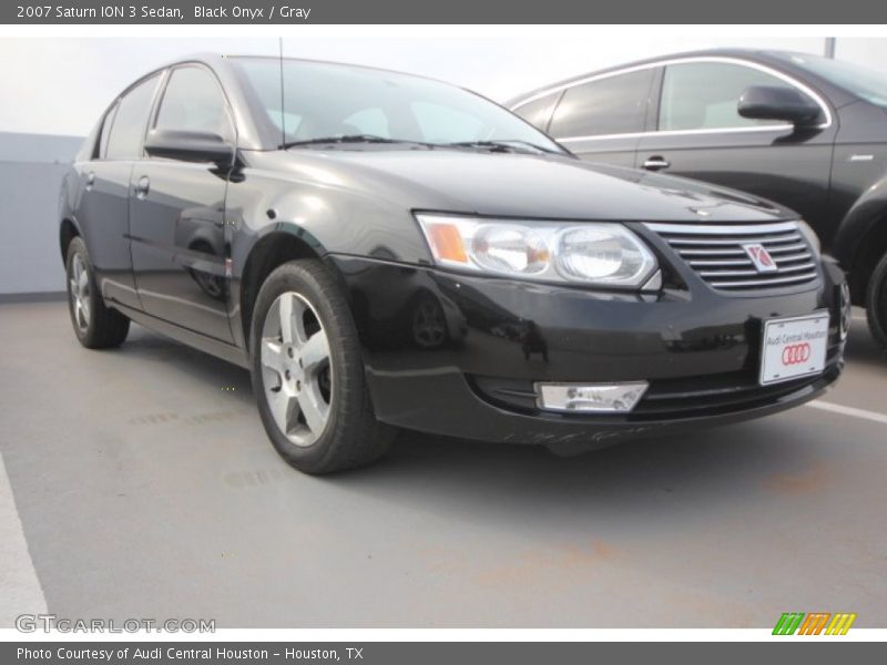 Black Onyx / Gray 2007 Saturn ION 3 Sedan