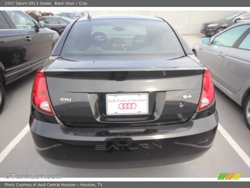 Black Onyx / Gray 2007 Saturn ION 3 Sedan