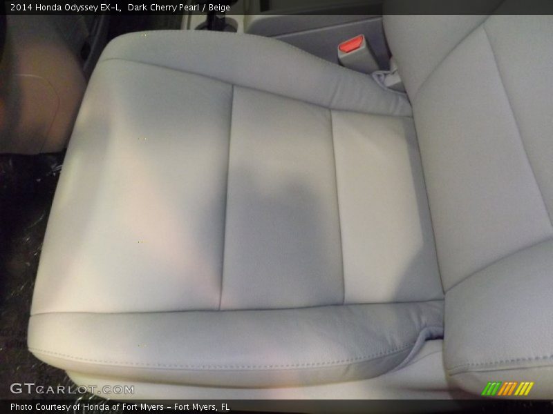 Dark Cherry Pearl / Beige 2014 Honda Odyssey EX-L