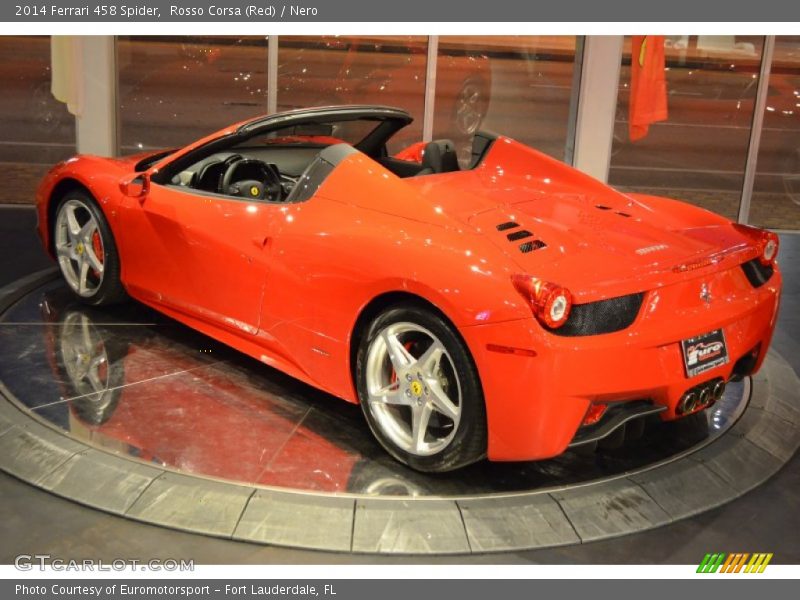 Rosso Corsa (Red) / Nero 2014 Ferrari 458 Spider