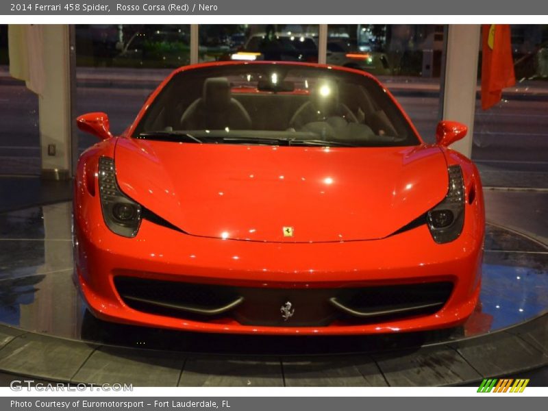 Rosso Corsa (Red) / Nero 2014 Ferrari 458 Spider